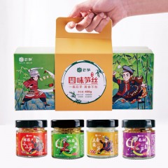 云南镇雄县 四味笋丝（精美包装）100g*4瓶